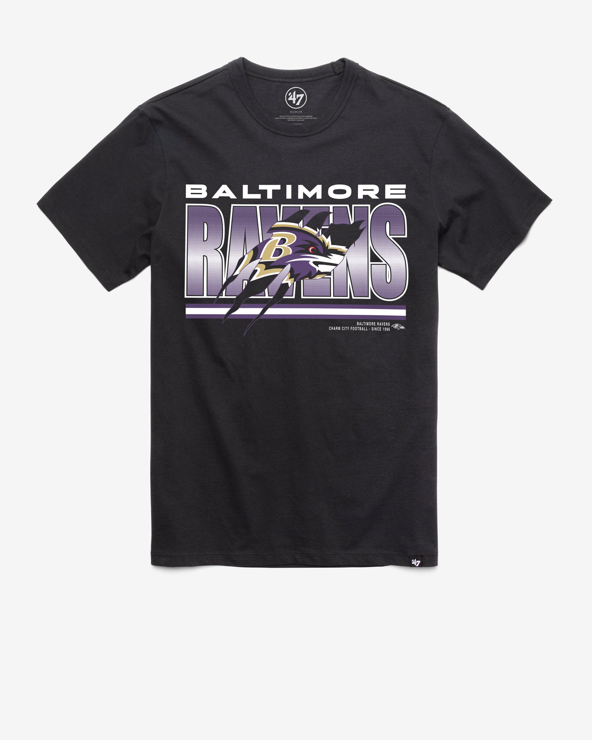 BALTIMORE RAVENS TEAM THUNDER RIP '47 FRANKLIN TEE
