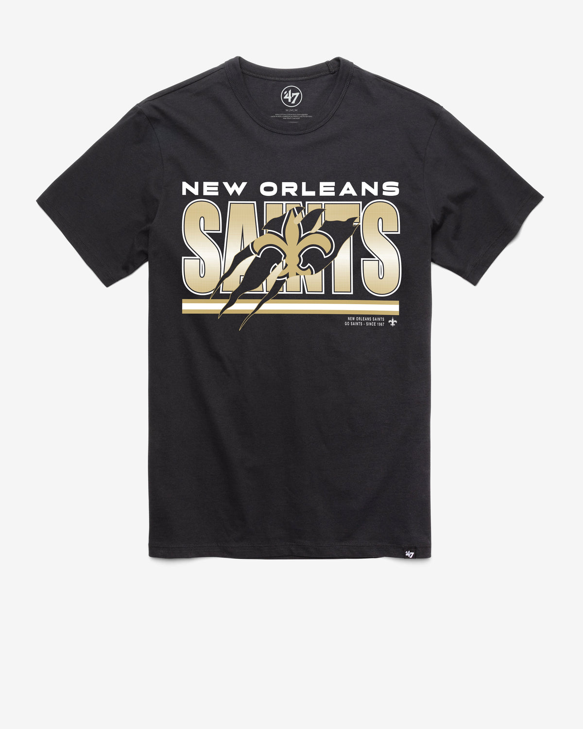 NEW ORLEANS SAINTS TEAM THUNDER RIP '47 FRANKLIN TEE