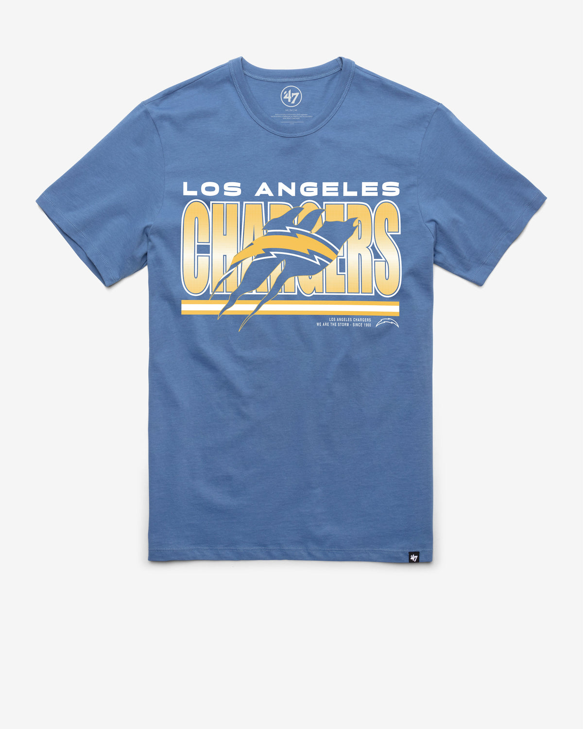 LOS ANGELES CHARGERS TEAM THUNDER RIP '47 FRANKLIN TEE