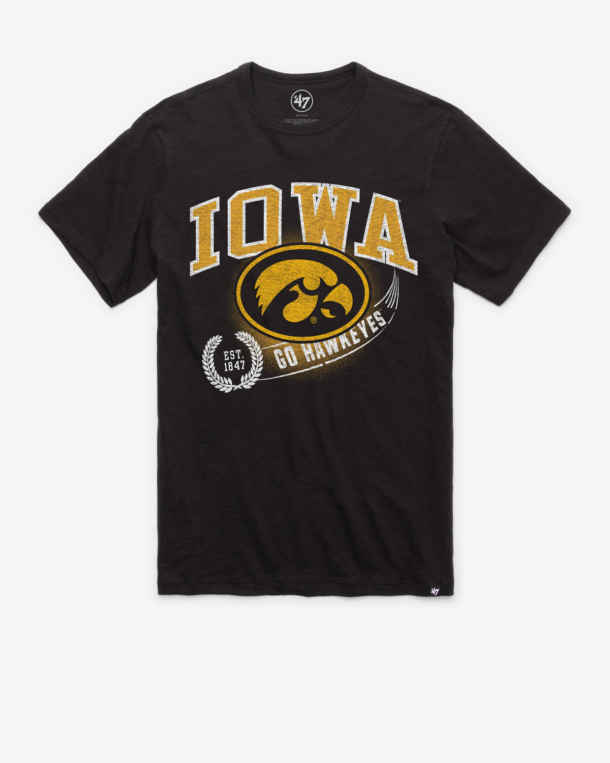 IOWA HAWKEYES STREAK '47 SCRUM TEE