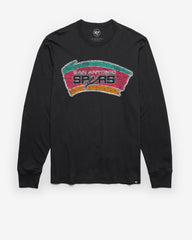 SAN ANTONIO SPURS HARDWOOD CLASSICS PREMIER '47 FRANKLIN LONG SLEEVE TEE