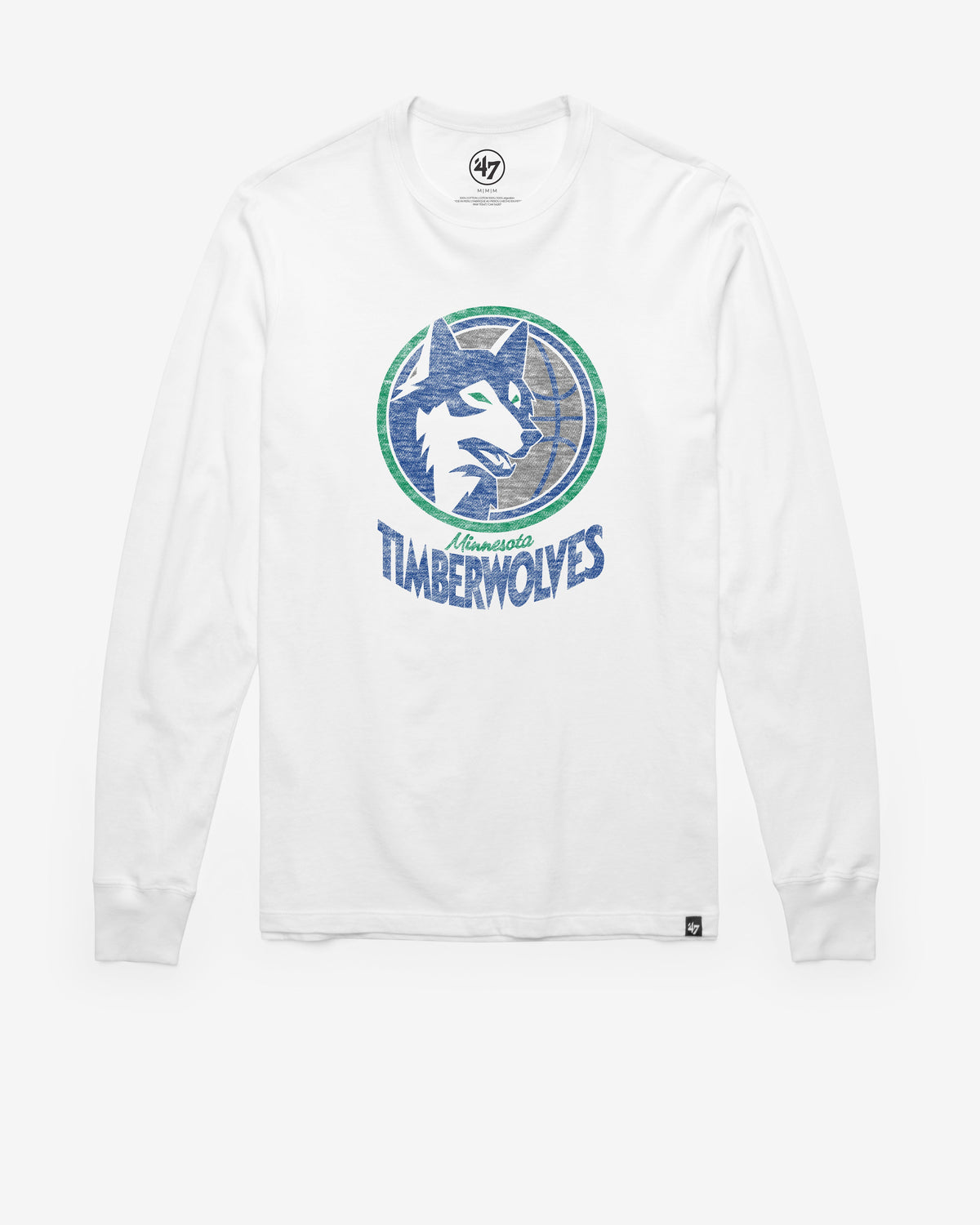 MINNESOTA TIMBERWOLVES HARDWOOD CLASSICS PREMIER '47 FRANKLIN LONG SLEEVE TEE