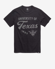 TEXAS LONGHORNS VINTAGE DIAG SCRIPT '47 FRANKLIN TEE