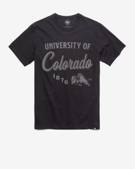 COLORADO BUFFALOES VINTAGE DIAG SCRIPT '47 FRANKLIN TEE