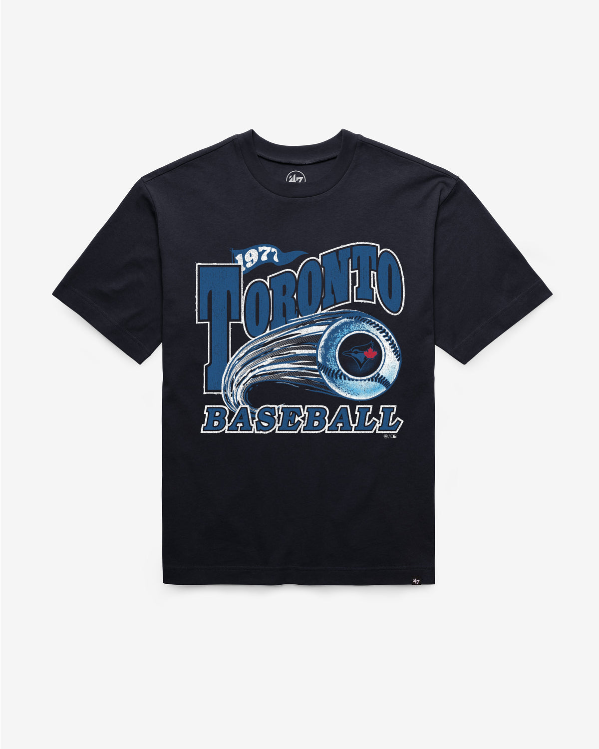 TORONTO BLUE JAYS CITY CONNECT GAME WORN CURVE '47 FOUNDATION TEE
