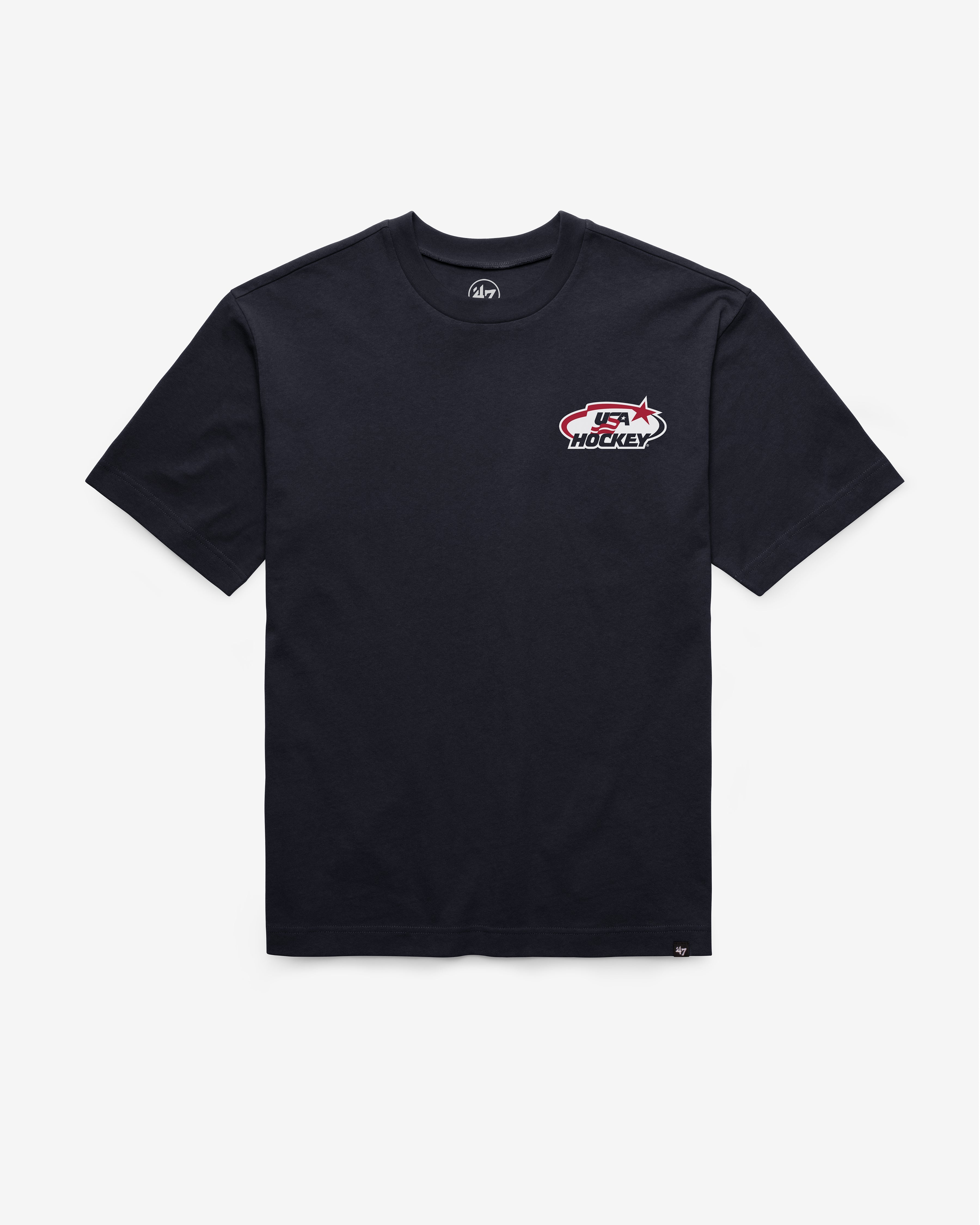 USA HOCKEY VINTAGE HISTORY LOCK '47 FOUNDATION TEE