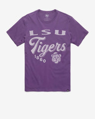 LOUISIANA STATE TIGERS LSU VINTAGE DIAG SCRIPT '47 FRANKLIN TEE