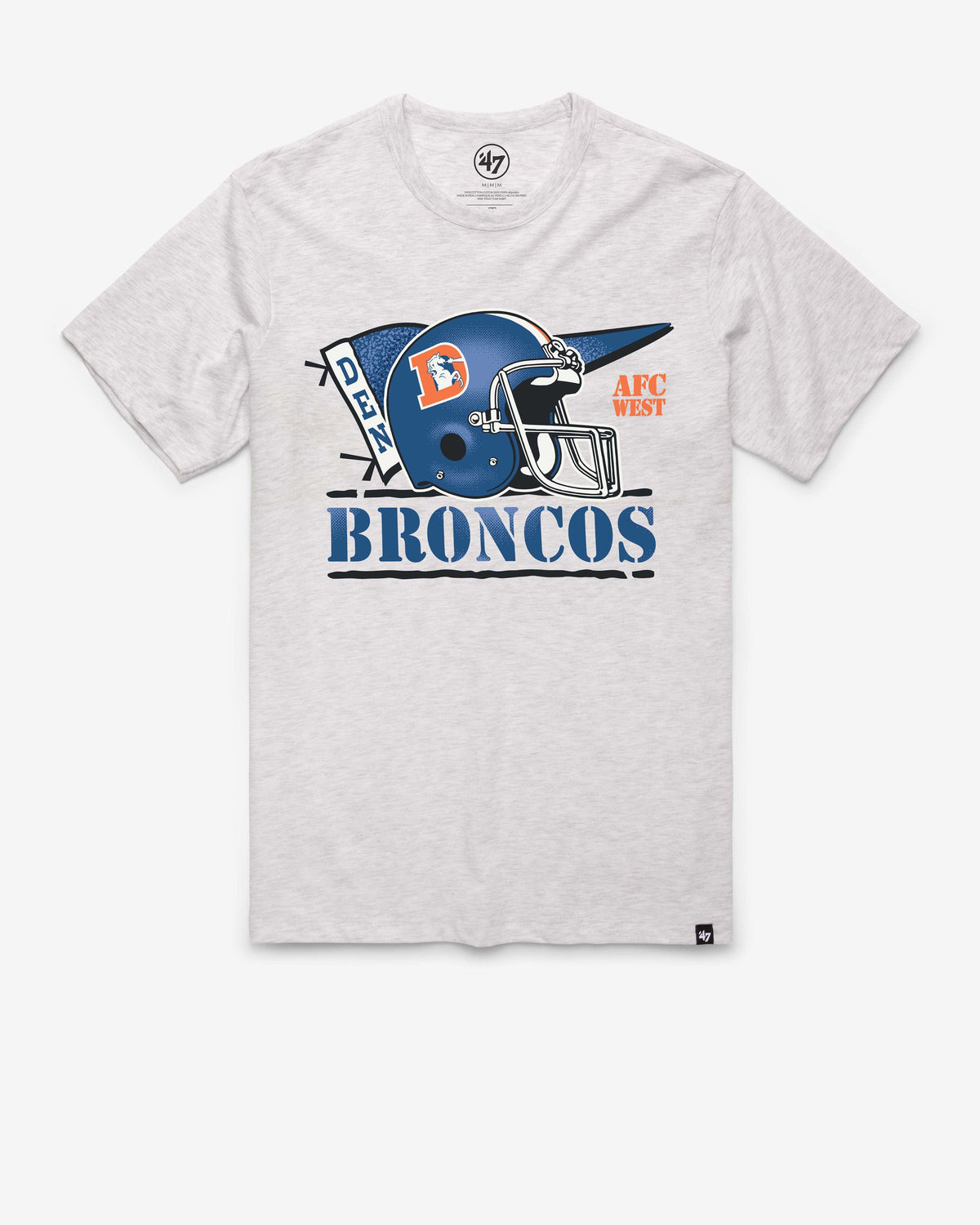 DENVER BRONCOS HISTORIC MOTION FIELD '47 FRANKLIN TEE