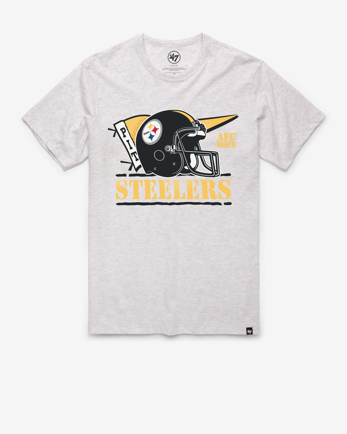 PITTSBURGH STEELERS HISTORIC MOTION FIELD '47 FRANKLIN TEE