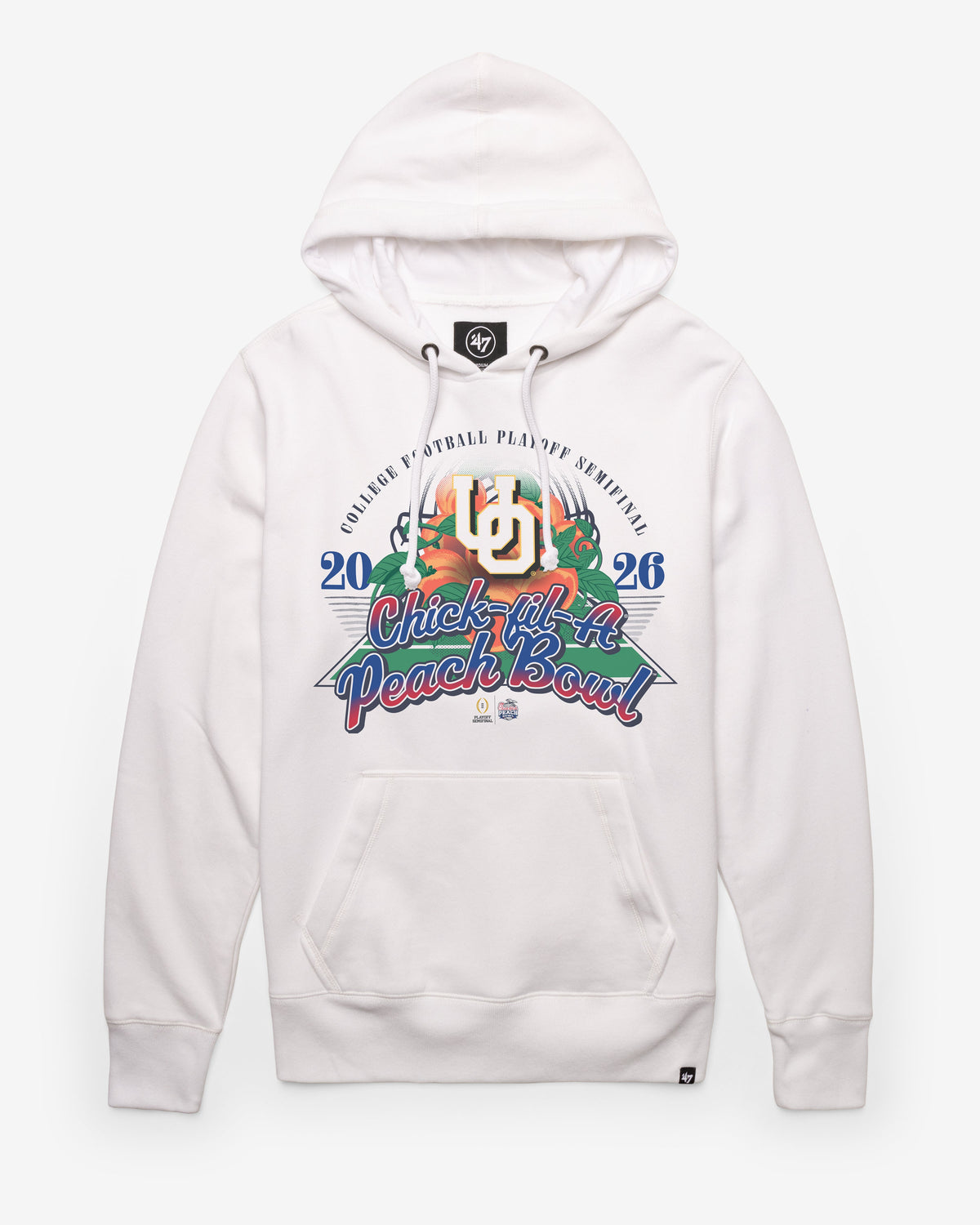 OREGON DUCKS PEACH BOWL '47 HEADLINE HOOD