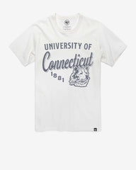 CONNECTICUT HUSKIES UCONN VINTAGE DIAG SCRIPT '47 FRANKLIN TEE