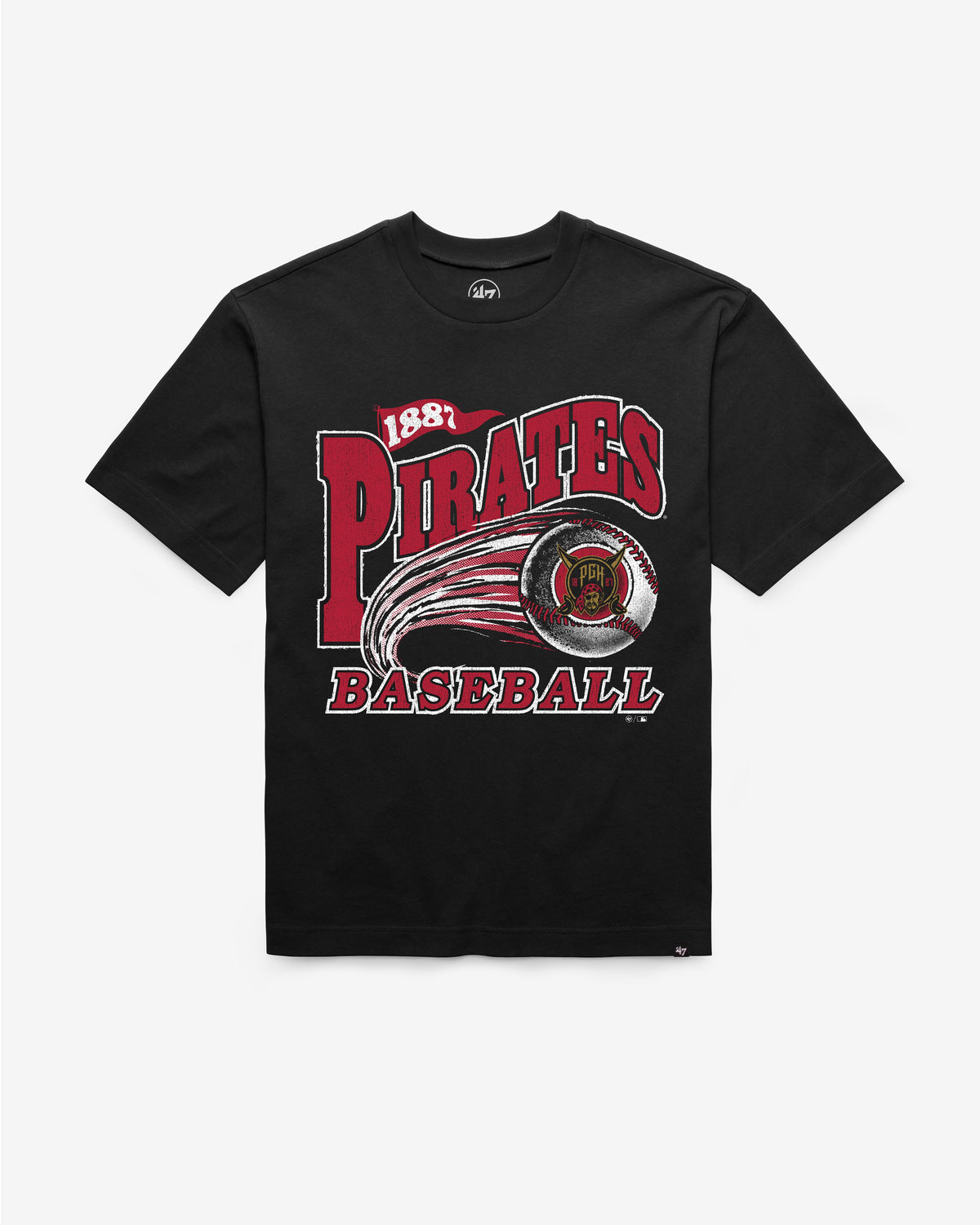 PITTSBURGH PIRATES CITY CONNECT GAME WORN CURVE '47 FOUNDATION TEE