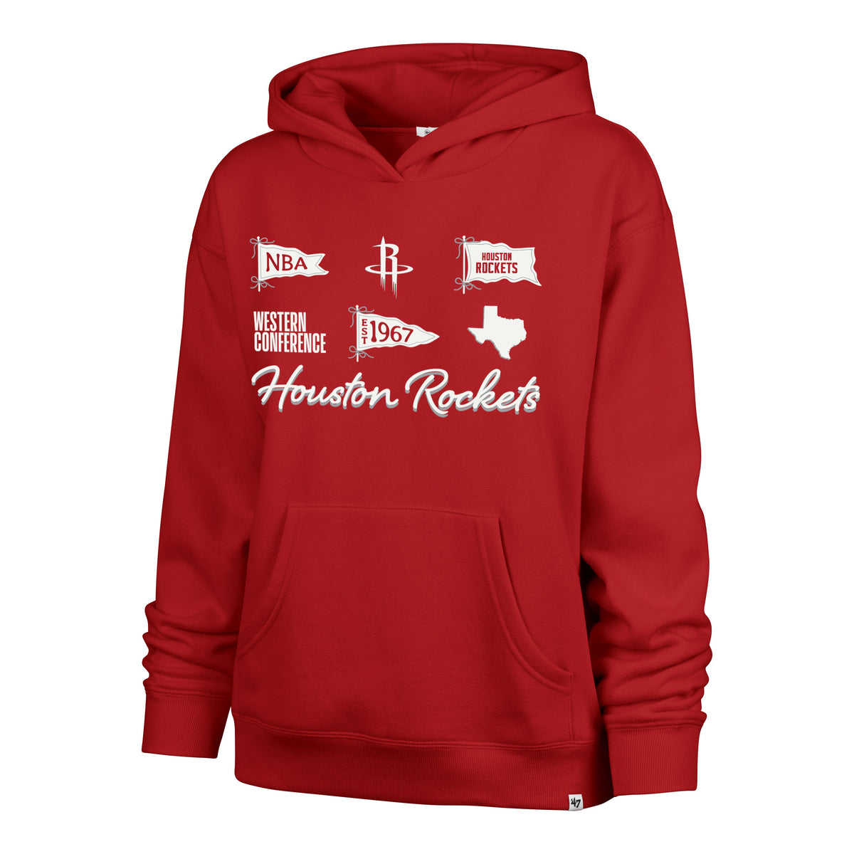HOUSTON ROCKETS BOW AND BANNERS '47 NAOMI HOOD WOMENS