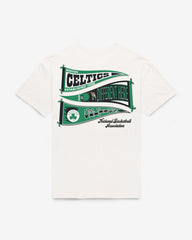 BOSTON CELTICS BOW AND BANNER BACKER '47 SADIE TEE WOMENS