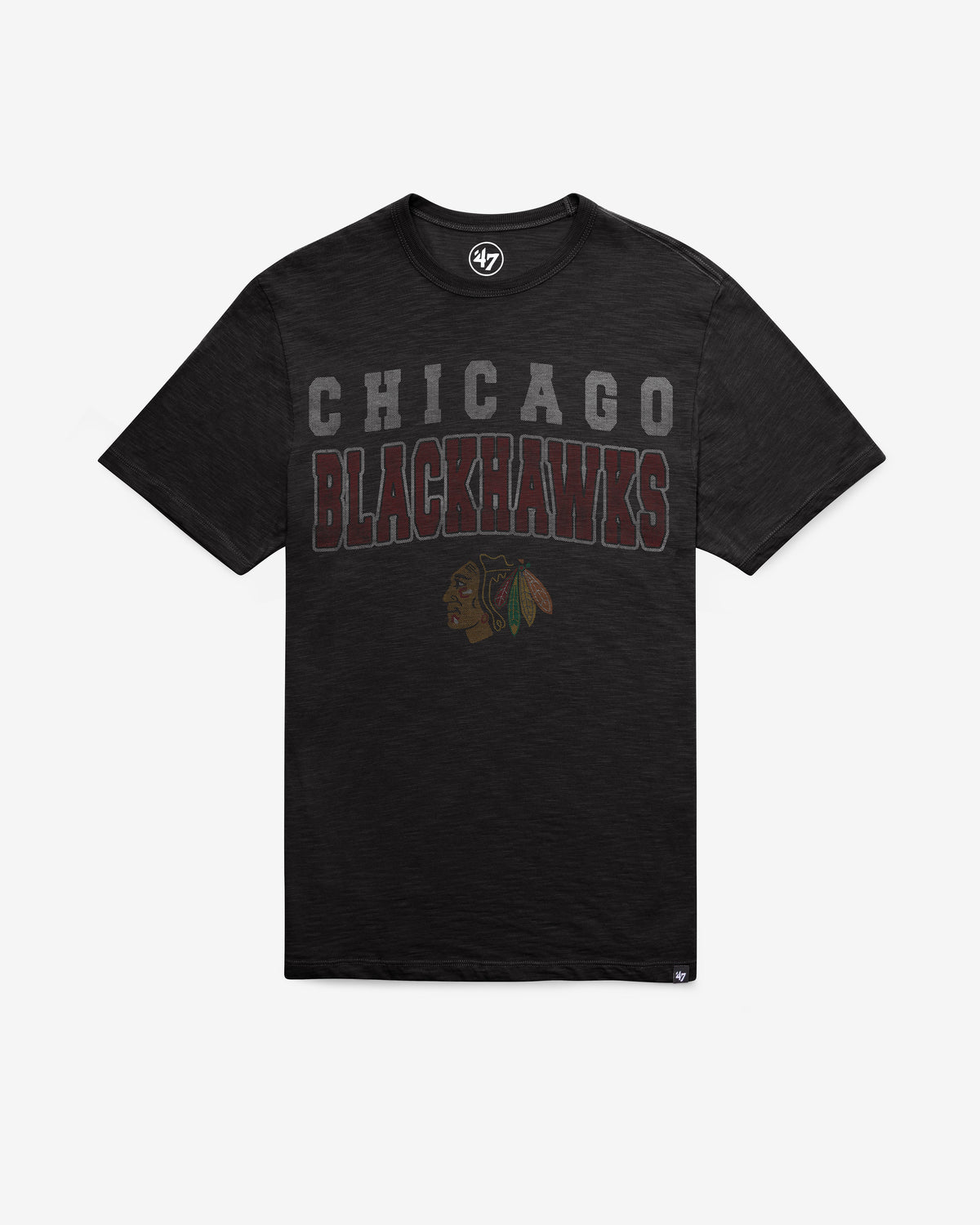 CHICAGO BLACKHAWKS STADIUM WAVE '47 SCRUM TEE