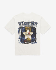 NEW YORK YANKEES COOPERSTOWN RAWLINGS POSTER '47 FOUNDATION TEE