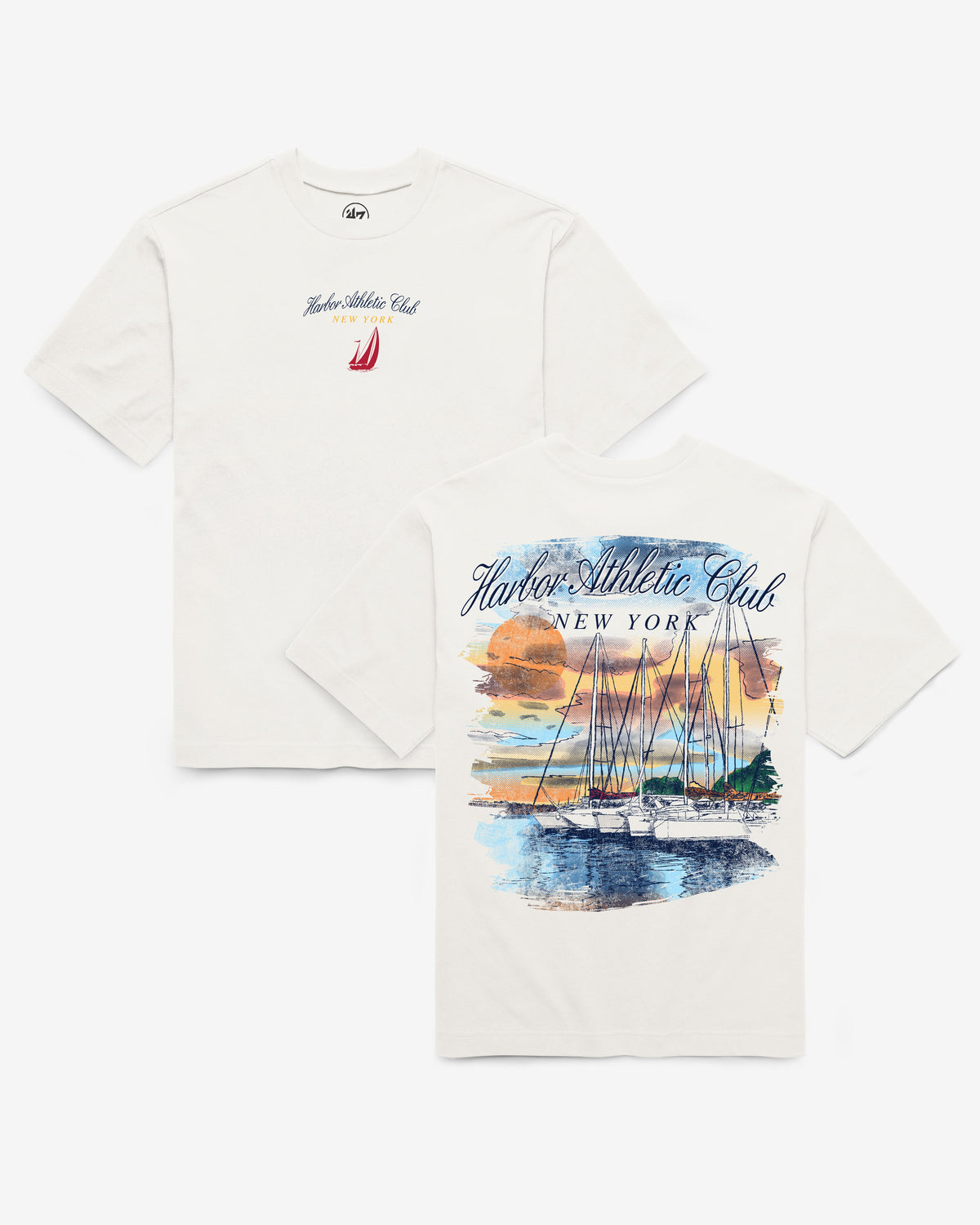 MONTAUK NEW YORK PIER & SAIL '47 FOUNDATION TEE