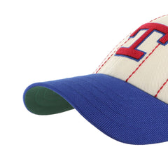 TEXAS RANGERS COOPERSTOWN RAWLINGS PINSTRIPE '47 CLEAN UP