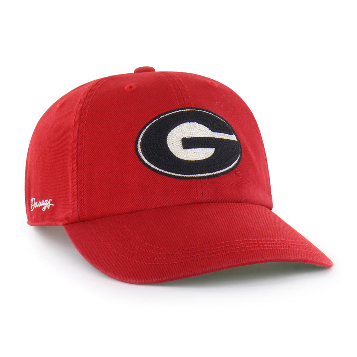 GEORGIA BULLDOGS CHAIN SIDE STITCH '47 CLEAN UP LONG VISOR