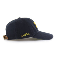 MICHIGAN WOLVERINES CHAIN SIDE STITCH '47 CLEAN UP LONG VISOR