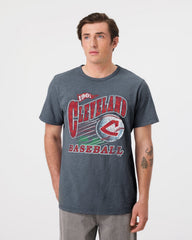 CLEVELAND GUARDIANS COOPERSTOWN GAME WORN HEAVY '47 SLUB TEE