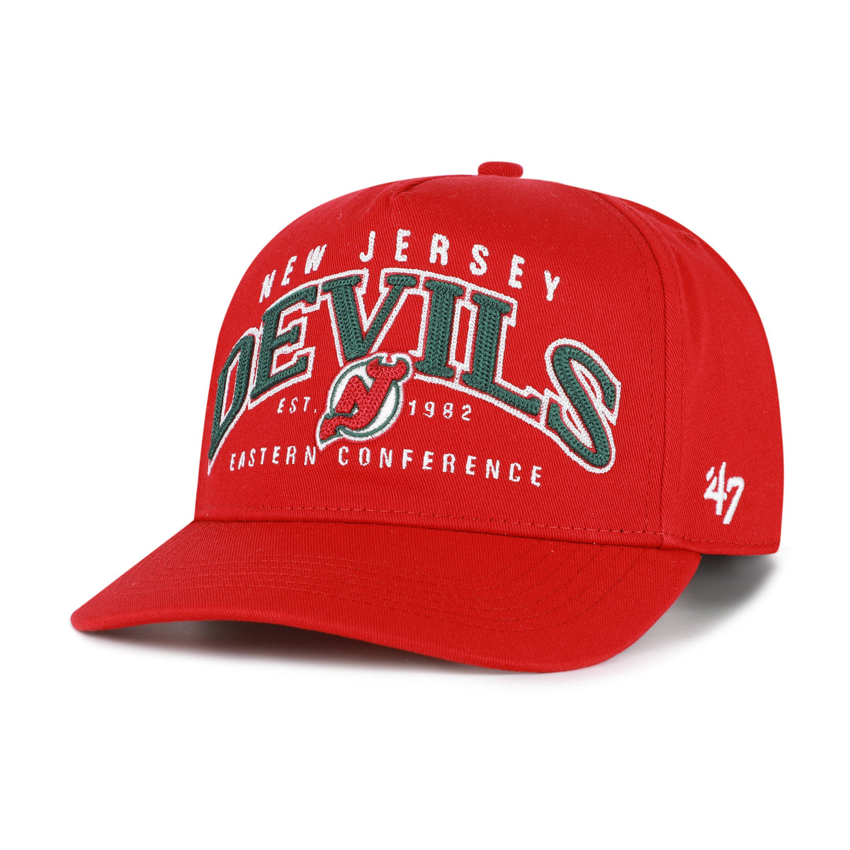 NEW JERSEY DEVILS VINTAGE SMALL BACK SHIELD '47 HITCH