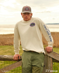MIAMI HURRICANES TIDE SWEEP MONTAUK '47 FOUNDATION LONG SLEEVE TEE