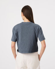 HOUSTON ASTROS MINDI HEAVY '47 SLUB CROP TEE WOMENS