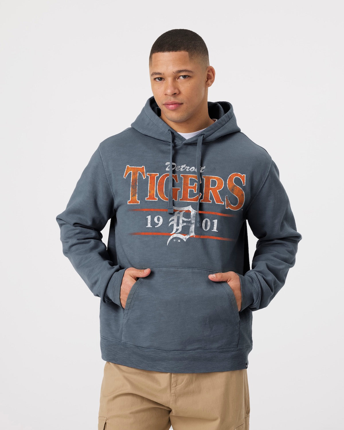 DETROIT TIGERS RECLAIMED '47 SLUB FRENCH TERRY HOOD