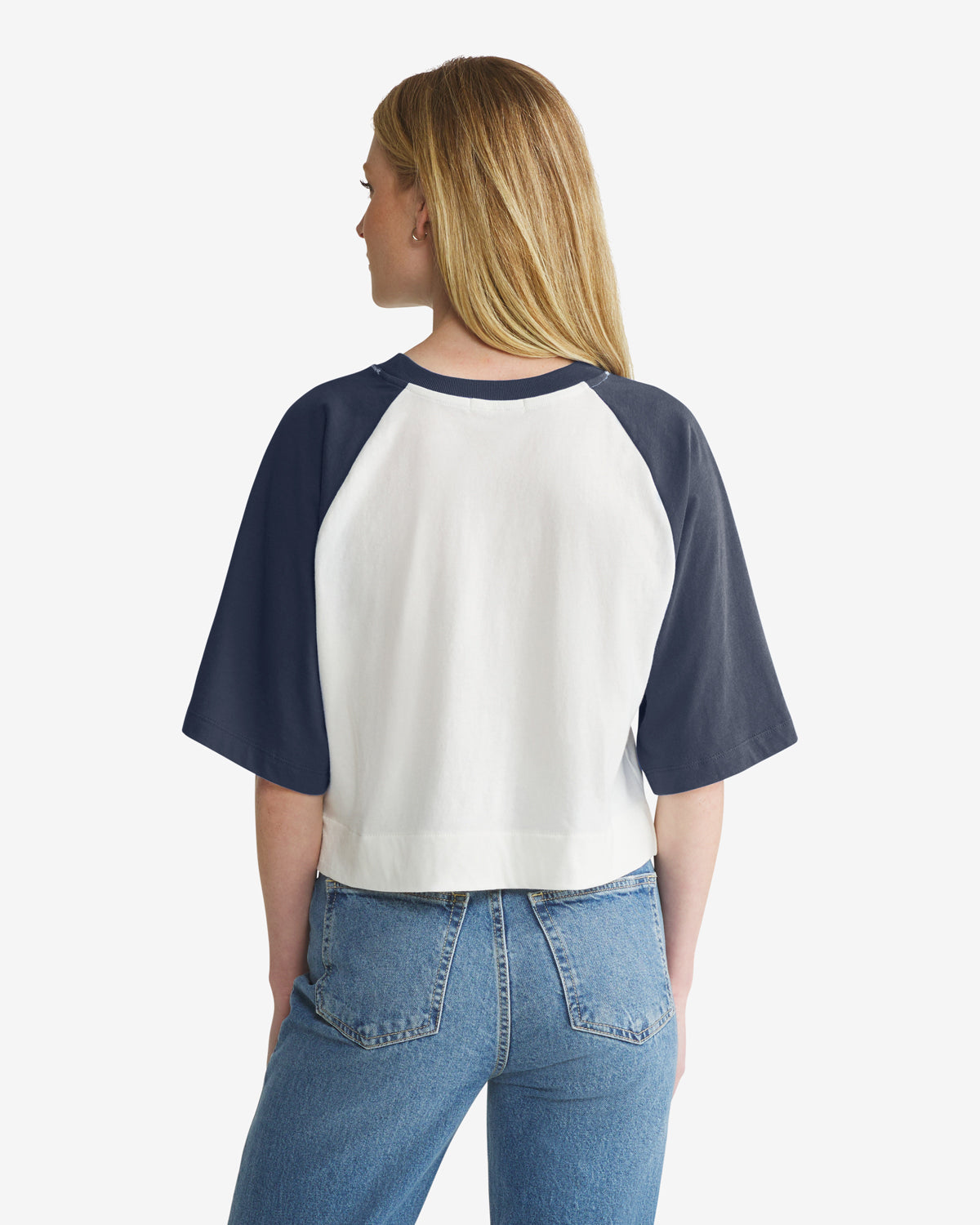 DETROIT TIGERS COOPERSTOWN INFIELD SHIFT '47 RAGLAN CROP TEE WOMENS